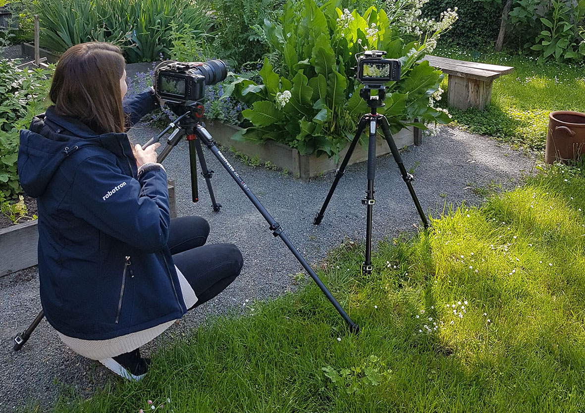 Dreharbeiten im Garten, Bild: SAW