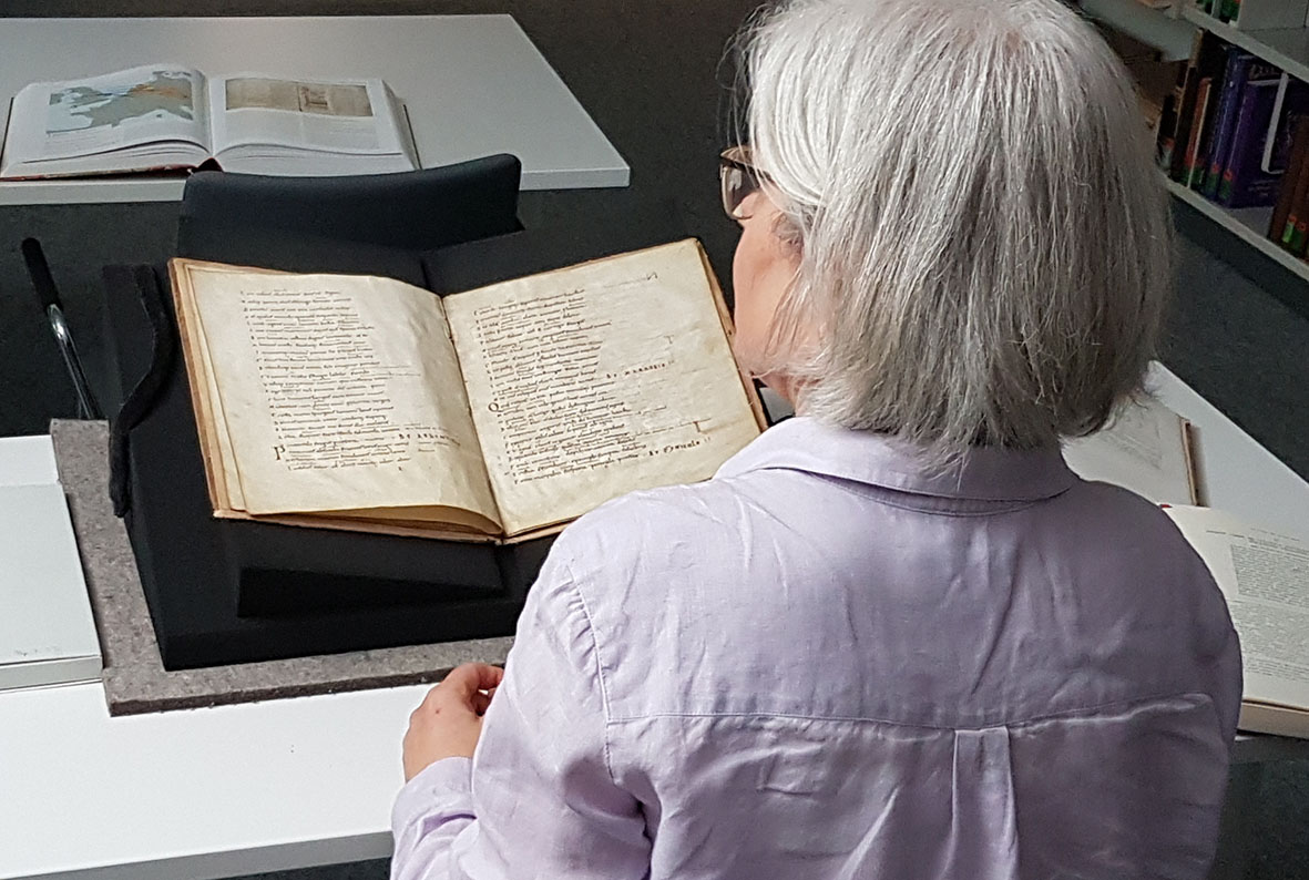 Dreh in der Bibliotheca Albertina, Bild: SAW