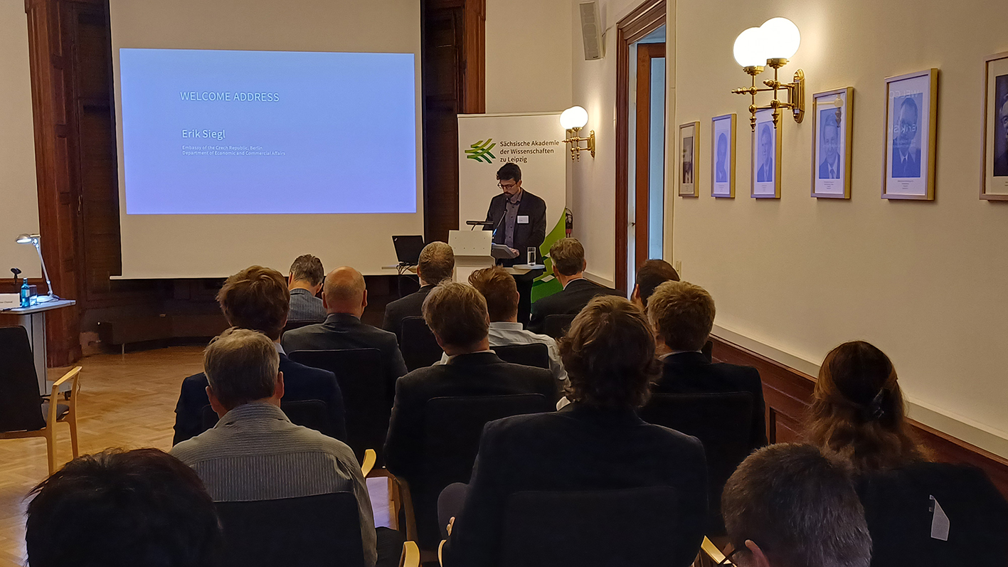 Grußwort von Erik Siegl, Botschaft der Tschechischen Republik in Berlin, Botschaftsrat, Wirtschafts- und Handelsabteilung, Bild: SAW